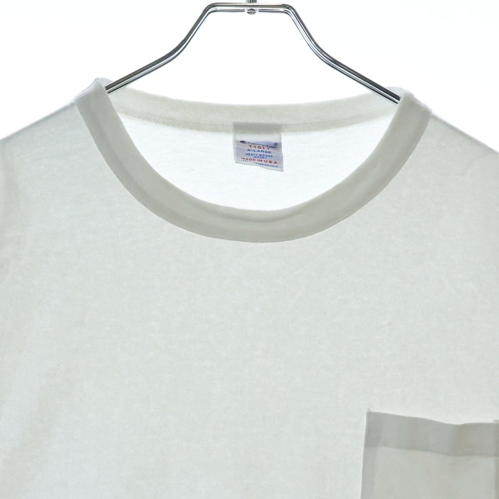 CHAMPION(チャンピオン) T1011 ティーテンイレブン ショートスリーブポケット MADE IN USA Tシャツ 半袖カットソー ホワイト