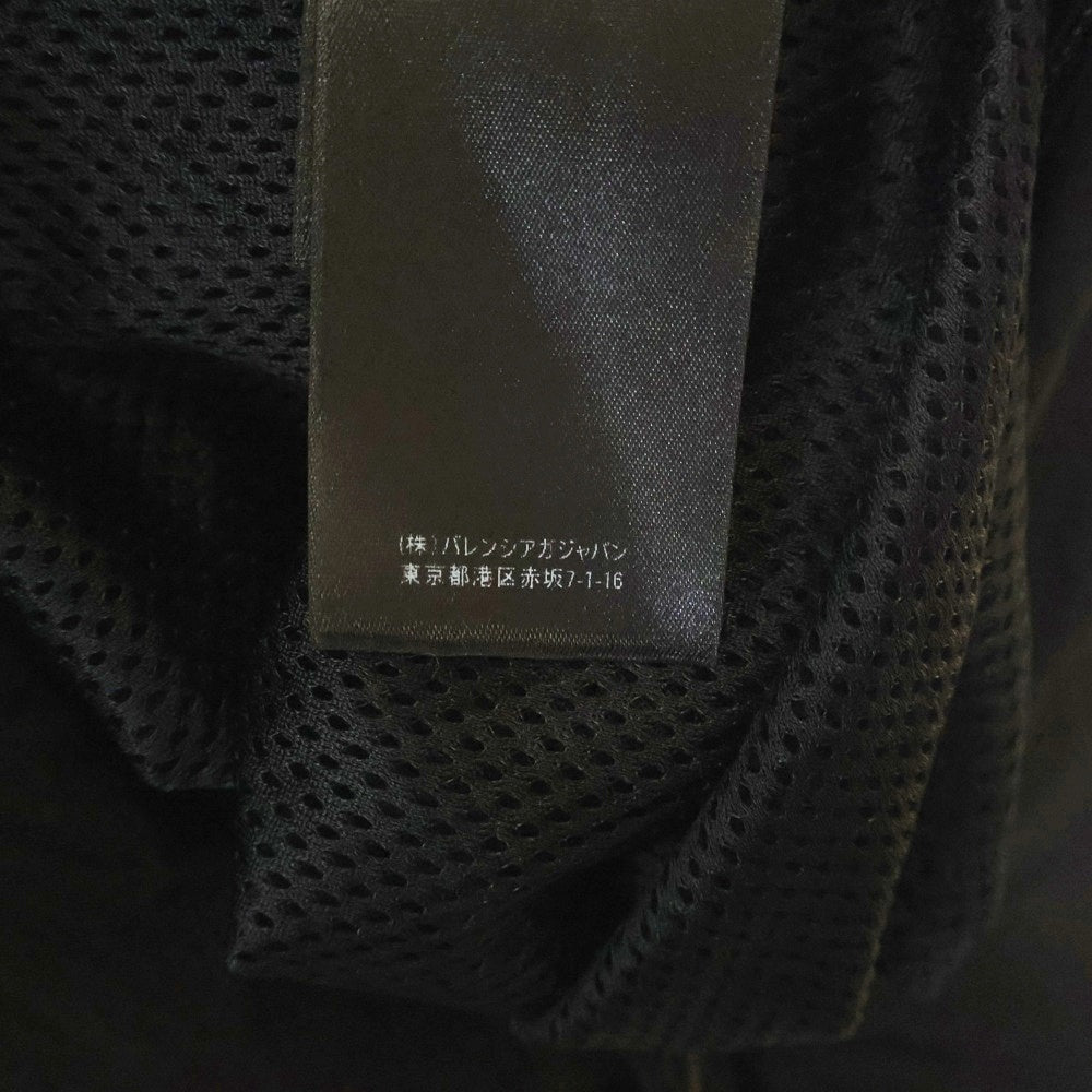 BALENCIAGA(バレンシアガ) 20SS 622002 TI050 UNIFORM LOGO ユニフォームロゴ 刺繍 ナイロン ジップアップブルゾン ブラック