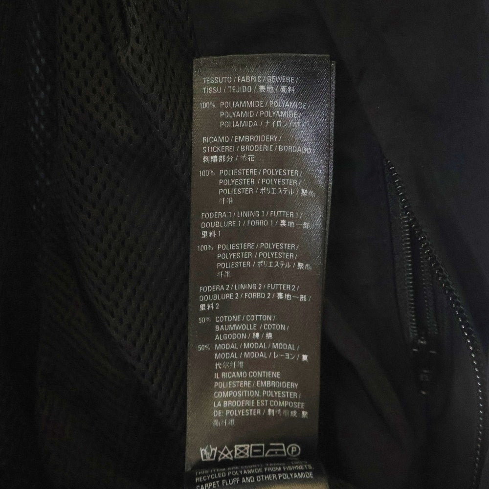 BALENCIAGA(バレンシアガ) 20SS 622002 TI050 UNIFORM LOGO ユニフォームロゴ 刺繍 ナイロン ジップアップブルゾン ブラック