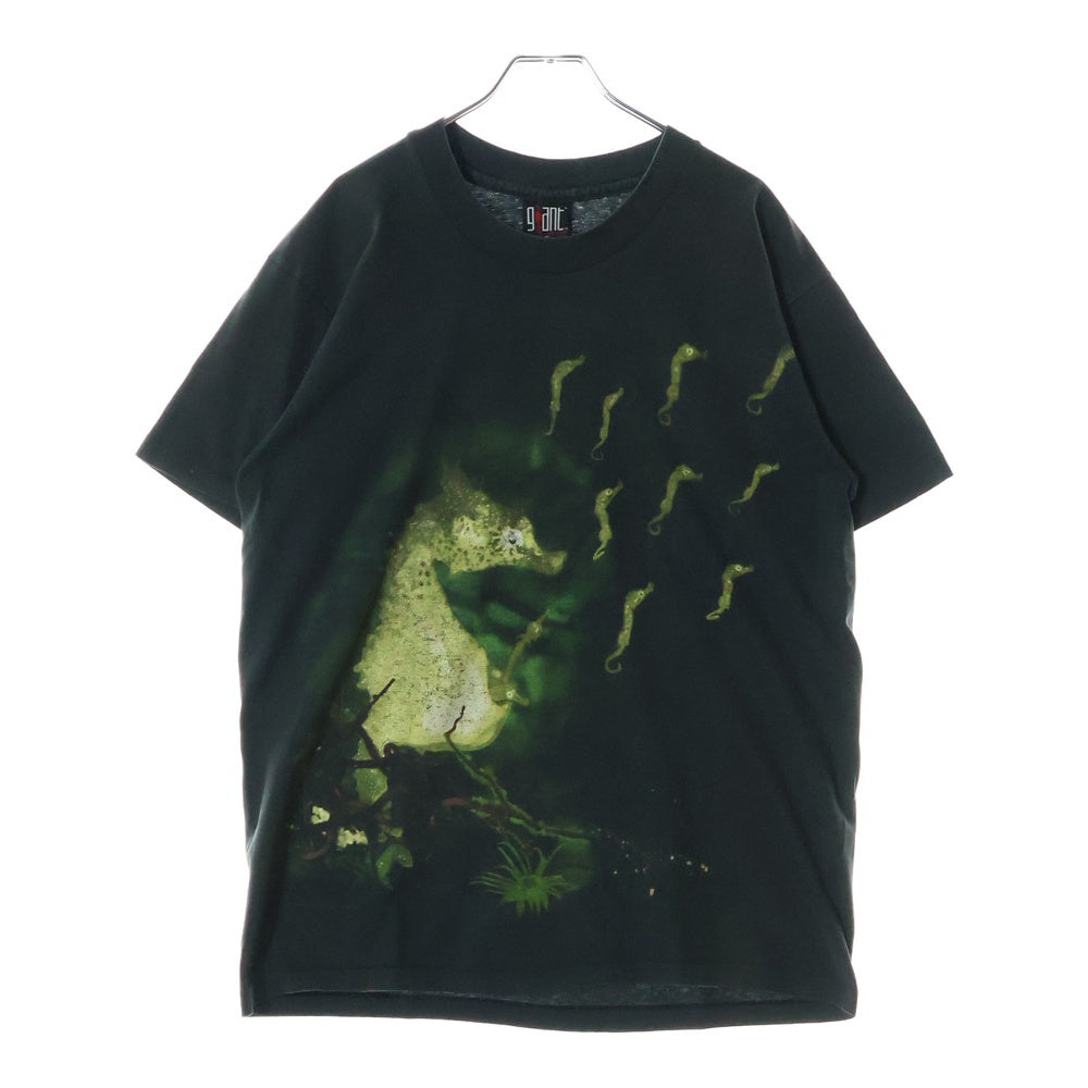 VINTAGE(ヴィンテージ) 90s NIRVANA SEAHORSE TEE ニルヴァーナ シーホース 両面プリント半袖Tシャツ カットソー ブラック