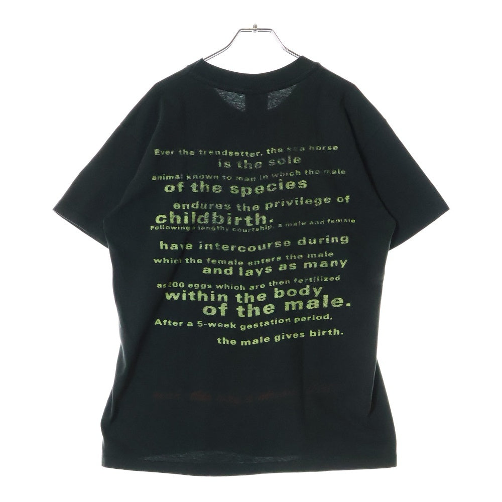 VINTAGE(ヴィンテージ) 90s NIRVANA SEAHORSE TEE ニルヴァーナ シーホース 両面プリント半袖Tシャツ カットソー ブラック