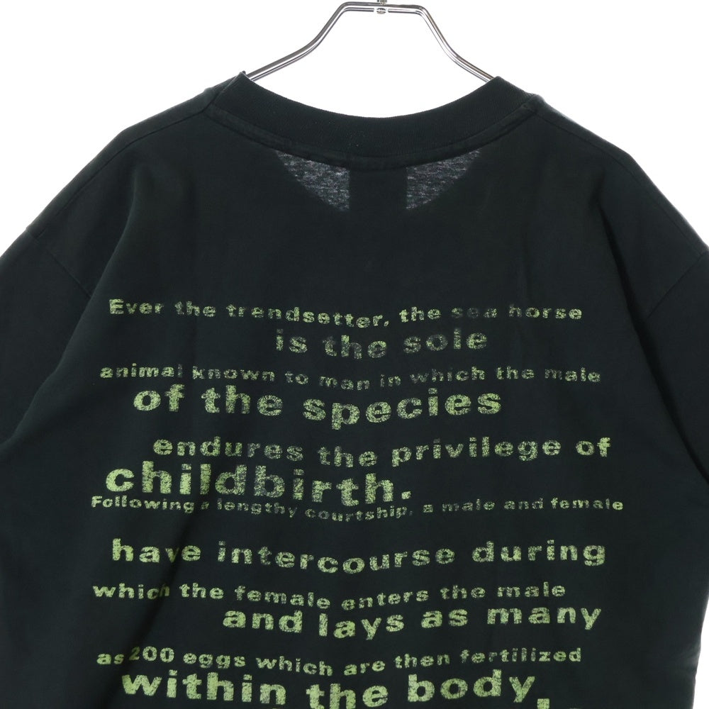 VINTAGE(ヴィンテージ) 90s NIRVANA SEAHORSE TEE ニルヴァーナ シーホース 両面プリント半袖Tシャツ カットソー ブラック