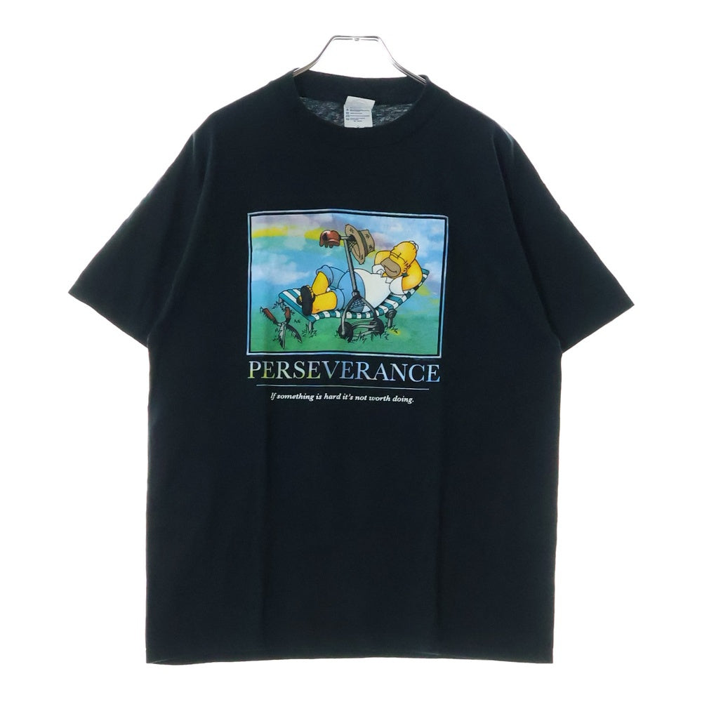 VINTAGE(ヴィンテージ) 00s THE SIMPSONS TEE ザ シンプソンズ フロントプリント半袖Tシャツ カットソー ブラック