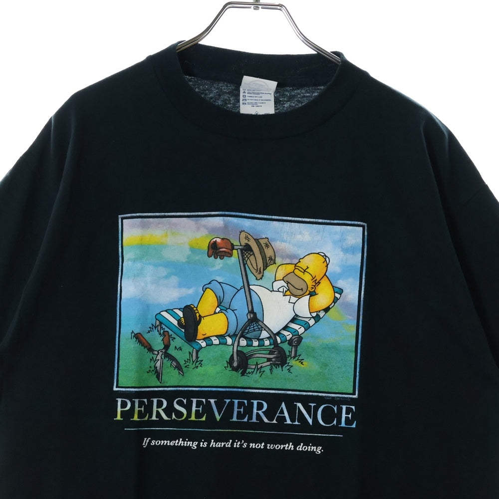 VINTAGE(ヴィンテージ) 00s THE SIMPSONS TEE ザ シンプソンズ フロントプリント半袖Tシャツ カットソー ブラック