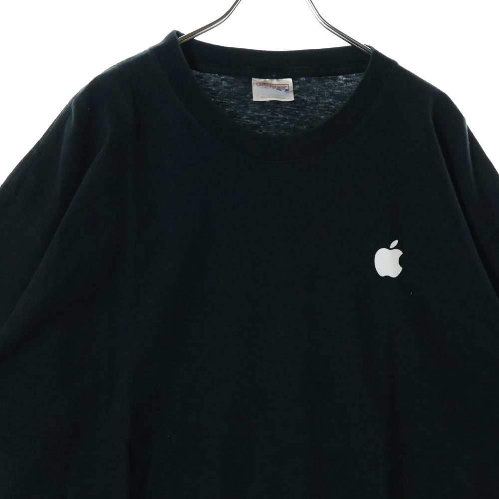 VINTAGE(ヴィンテージ) 00s Apple Mac OS X 1TEE アップル 企業 両面プリント半袖Tシャツ カットソー ブラック