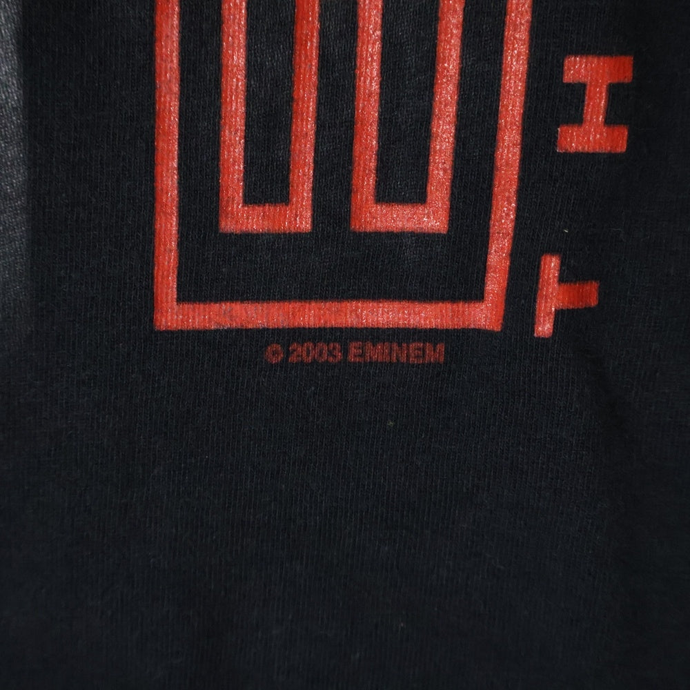 VINTAGE(ヴィンテージ) 00s EMINEM THE EMINEM SHOW 2003 TEE エミネム 両面プリント半袖Tシャツ カットソー ブラック