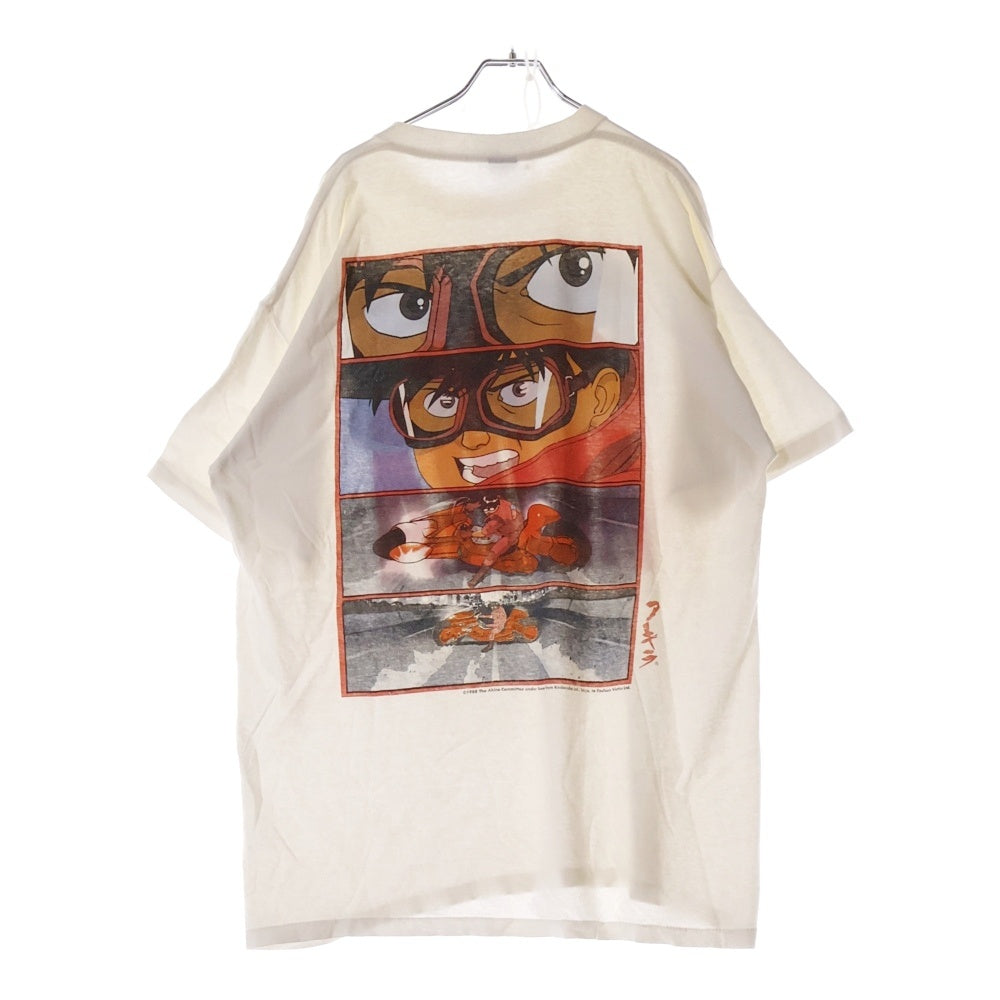 VINTAGE(ヴィンテージ) 90s AKIRA KANEDA BIKE WHITE FASHION VICTIM TEE アキラ バイク 両面プリント半袖Tシャツ カットソー ホワイト
