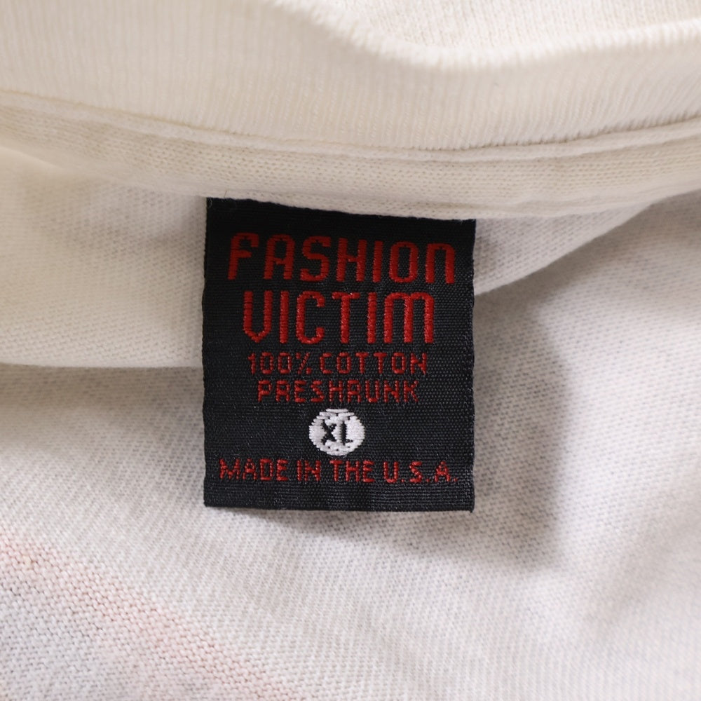 VINTAGE(ヴィンテージ) 90s AKIRA KANEDA BIKE WHITE FASHION VICTIM TEE アキラ バイク 両面プリント半袖Tシャツ カットソー ホワイト