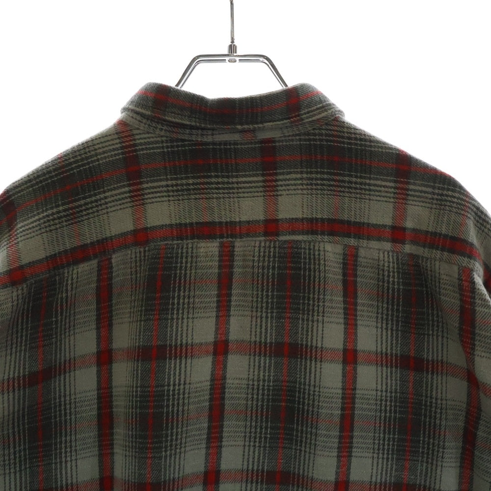 VINTAGE(ヴィンテージ) 60~70s CONE MILLS USA製 ヘビー チェック ネルシャツ グレー/レッド