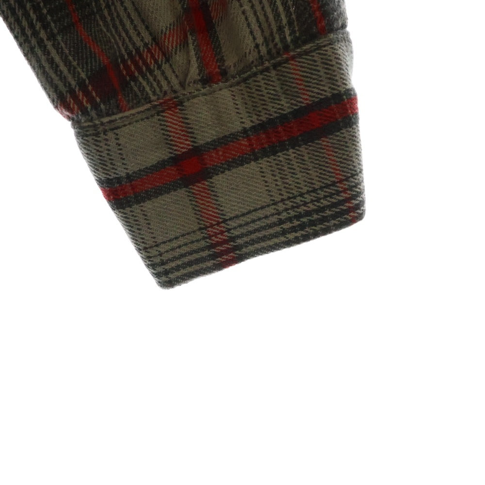 VINTAGE(ヴィンテージ) 60~70s CONE MILLS USA製 ヘビー チェック ネルシャツ グレー/レッド