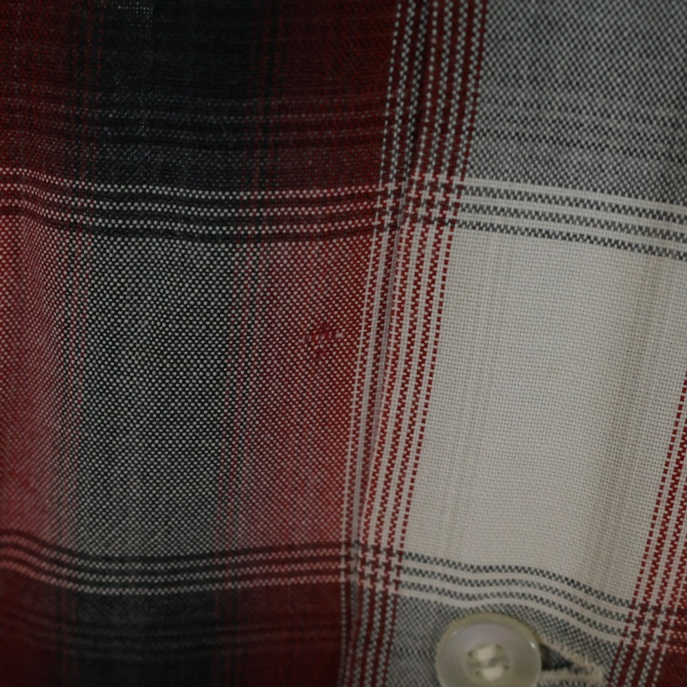 VINTAGE(ヴィンテージ) 60s TOWN CRAFT タウンクラフト オンブレチェック 長袖 シャツ レッド