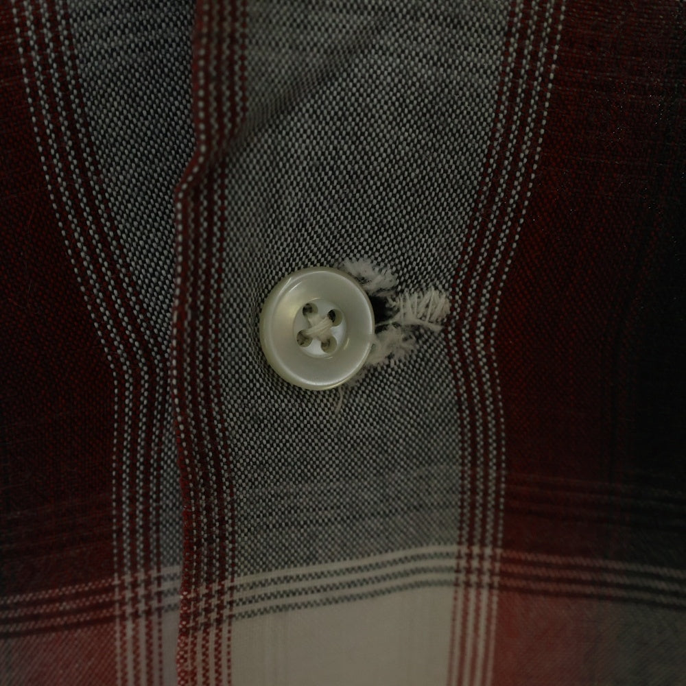VINTAGE(ヴィンテージ) 60s TOWN CRAFT タウンクラフト オンブレチェック 長袖 シャツ レッド