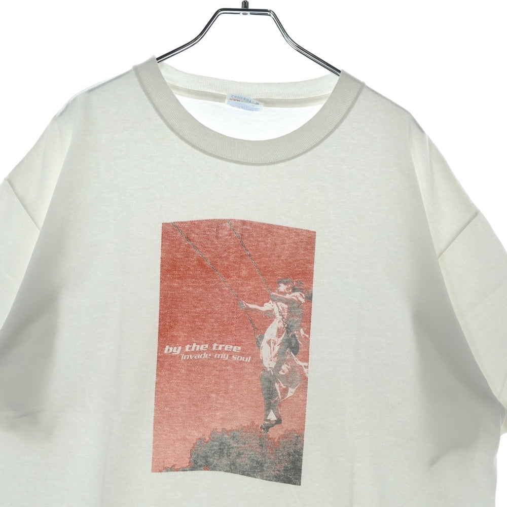 VINTAGE(ヴィンテージ) 00s BY THE TREE INVADE MY SOUL HANES バイ ザ スリー 両面プリント 半袖 Tシャツ カットソー ホワイト