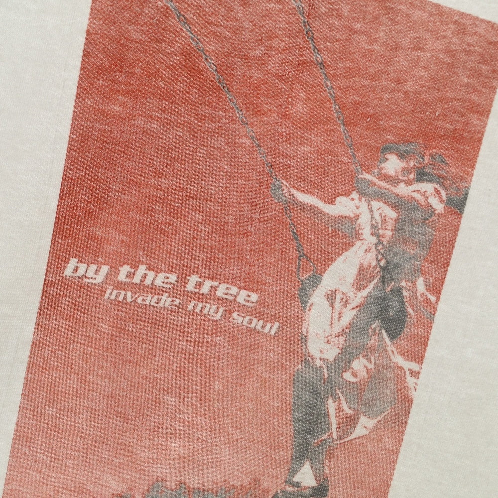 VINTAGE(ヴィンテージ) 00s BY THE TREE INVADE MY SOUL HANES バイ ザ スリー 両面プリント 半袖 Tシャツ カットソー ホワイト