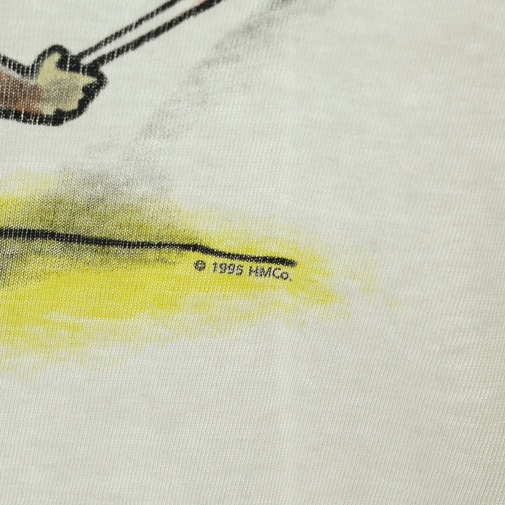 VINTAGE(ヴィンテージ) 90s CURIOUS GEORGE おさるのジョージ フロントプリント 半袖Tシャツ カットソー ホワイト