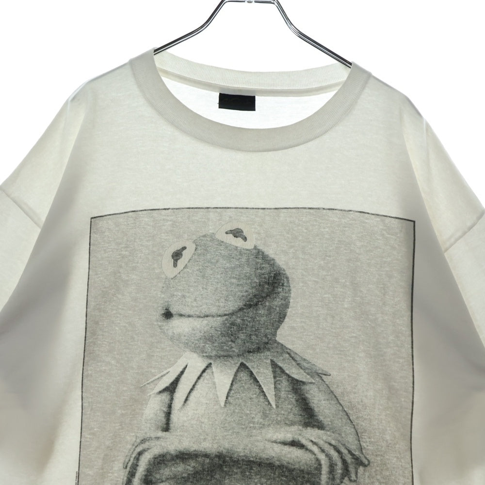 VINTAGE(ヴィンテージ) 90s KERMIT CLEIN UNDER WHERE? フロントプリント 半袖Tシャツ カットソー ホワイト