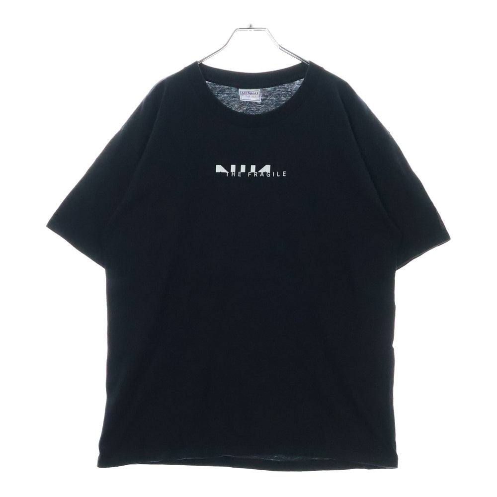 VINTAGE(ヴィンテージ) 00s NINE INCH NAILS THE FRAGILE FRAGILITY WHERE THE FUCK WHERE YOU? 2000 ナインインチネイルズ 両面プリント 半袖Tシャツ カットソー ブラック