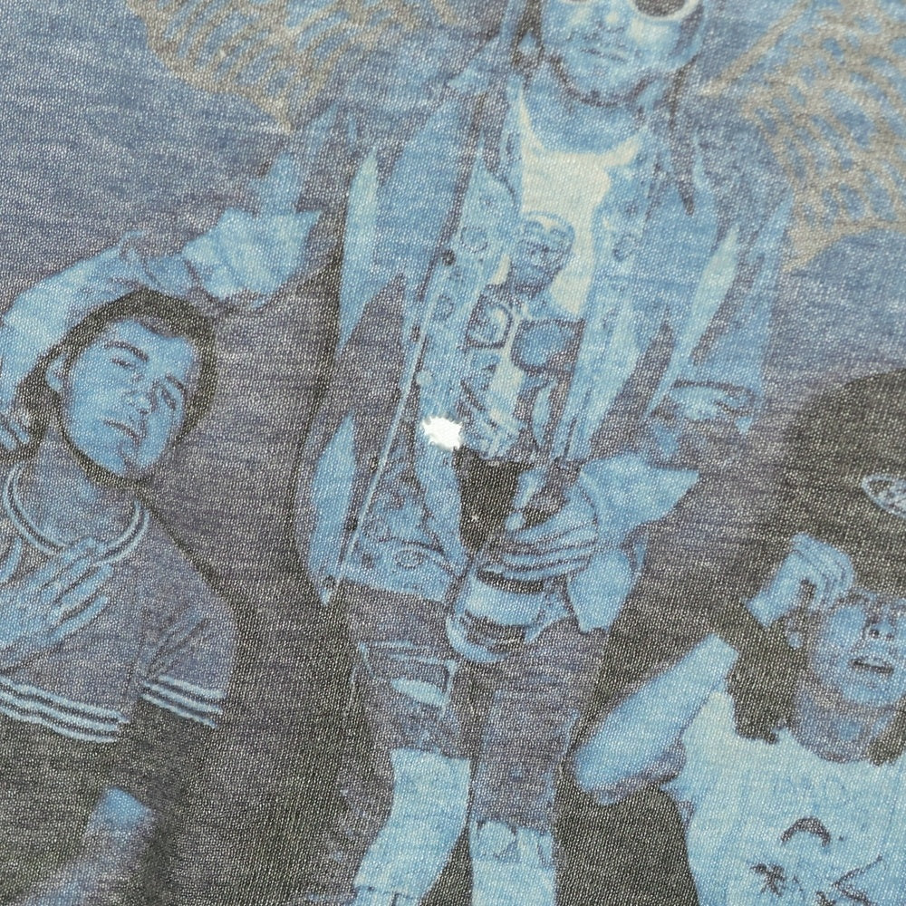 VINTAGE(ヴィンテージ) 00s NIRVANA BLUE BAR TEE ニルヴァーナ カートコバーン フロントプリント半袖Tシャツ カットソー ホワイト