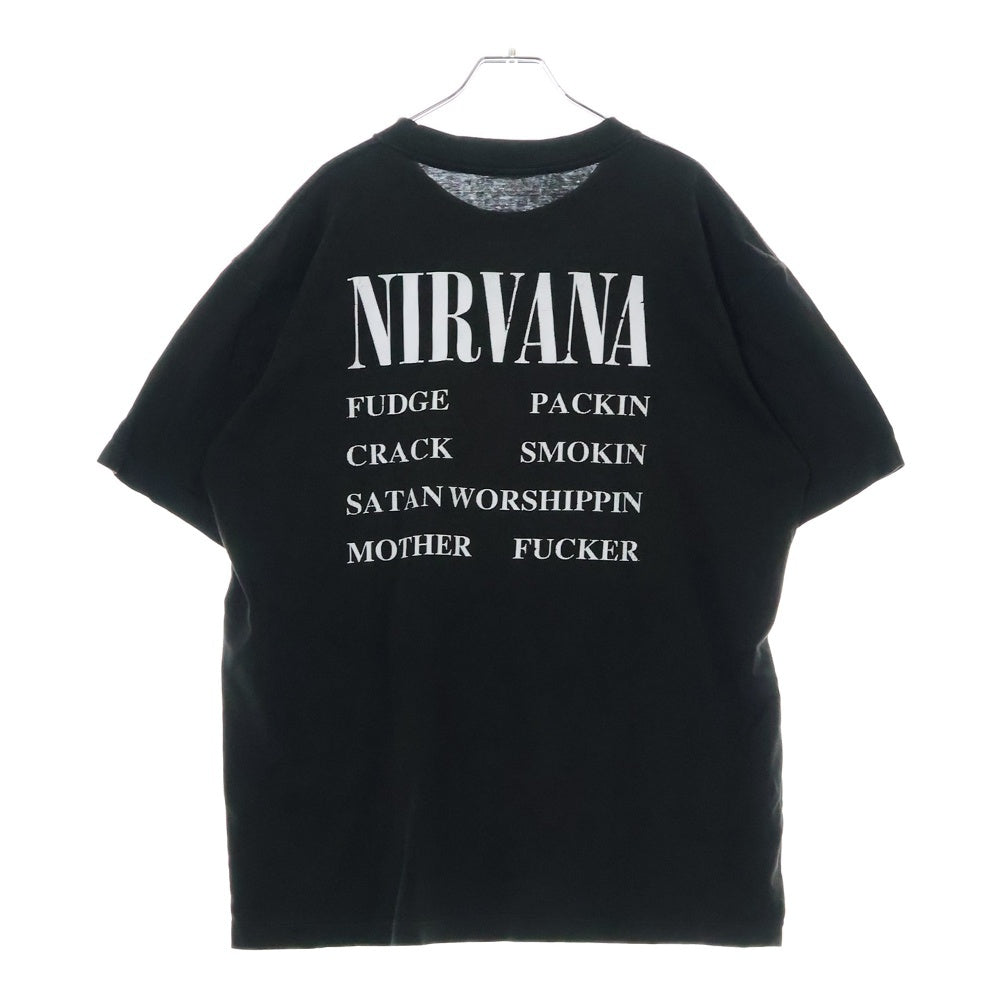 VINTAGE(ヴィンテージ) 90S NIRVANA VESTIBULE ニルヴァーナ ヴェスティビュール Tシャツ 半袖 カットソー ブラック