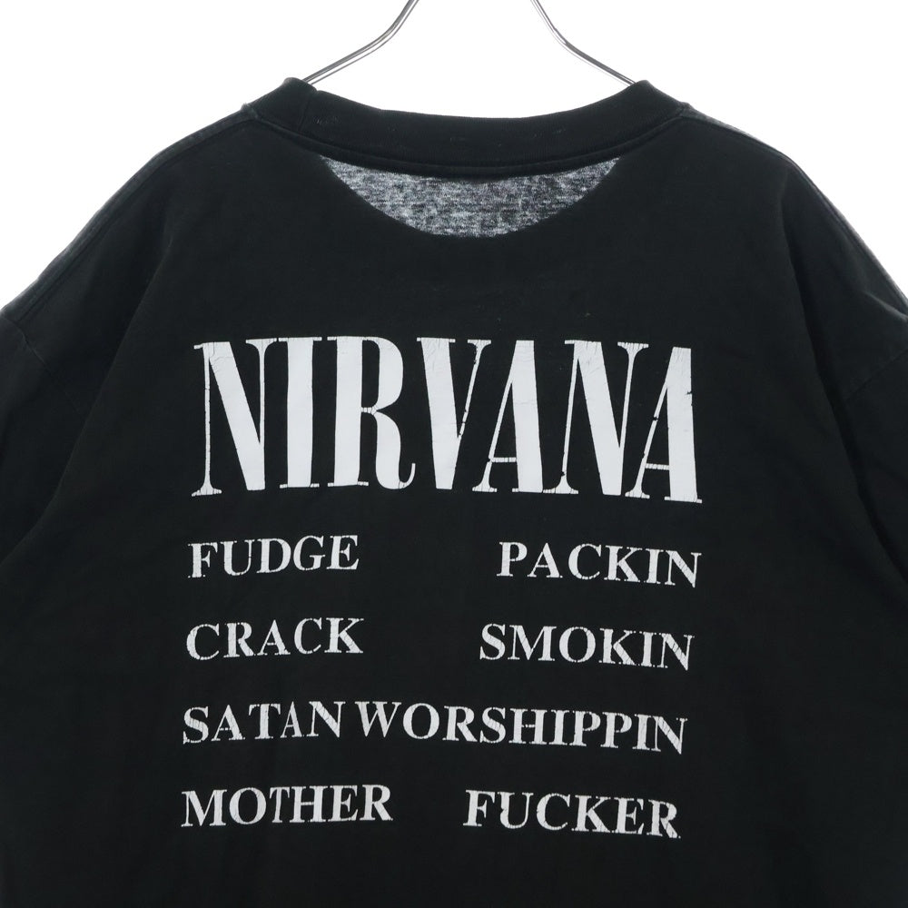 VINTAGE(ヴィンテージ) 90S NIRVANA VESTIBULE ニルヴァーナ ヴェスティビュール Tシャツ 半袖 カットソー ブラック