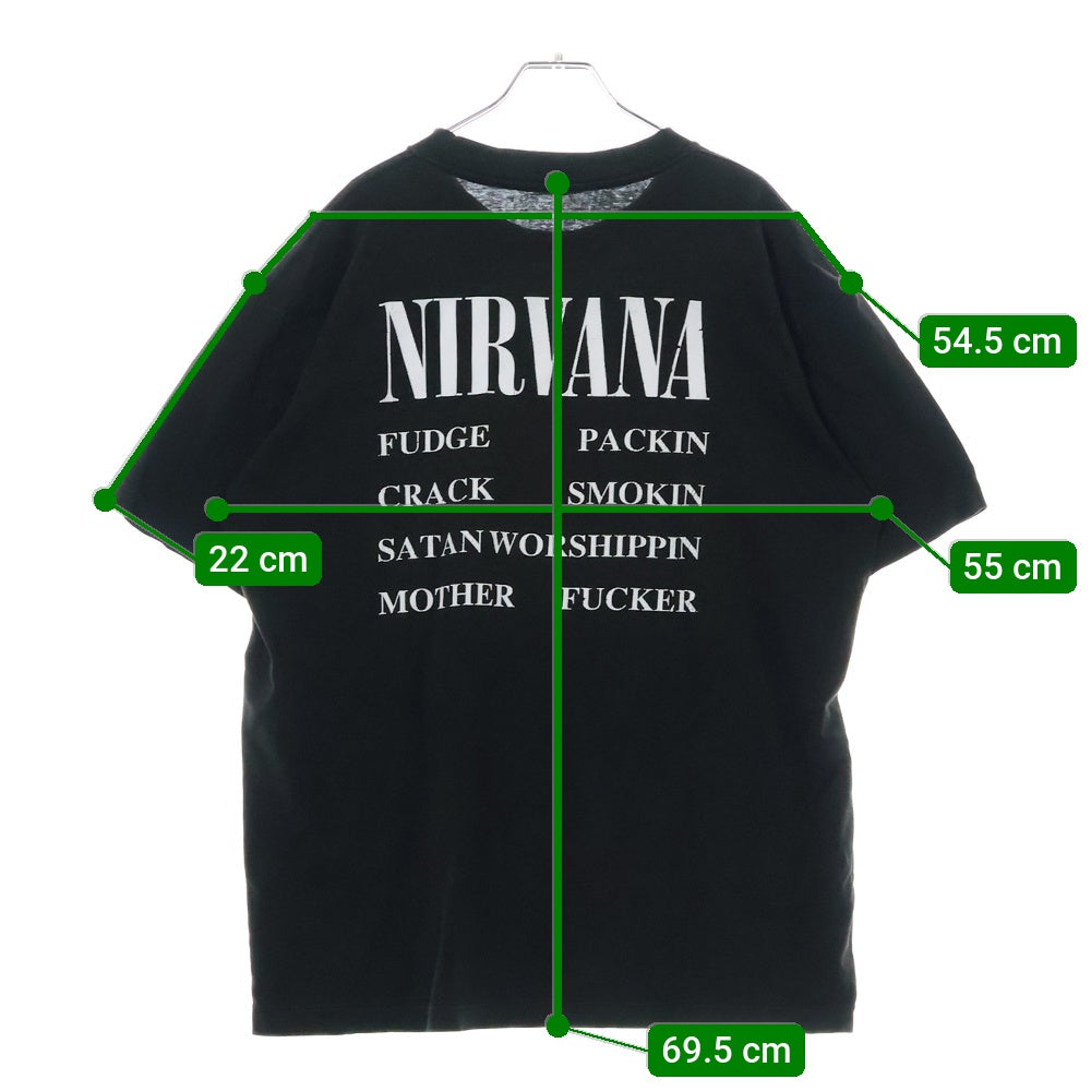 VINTAGE(ヴィンテージ) 90S NIRVANA VESTIBULE ニルヴァーナ ヴェスティビュール Tシャツ 半袖 カットソー ブラック