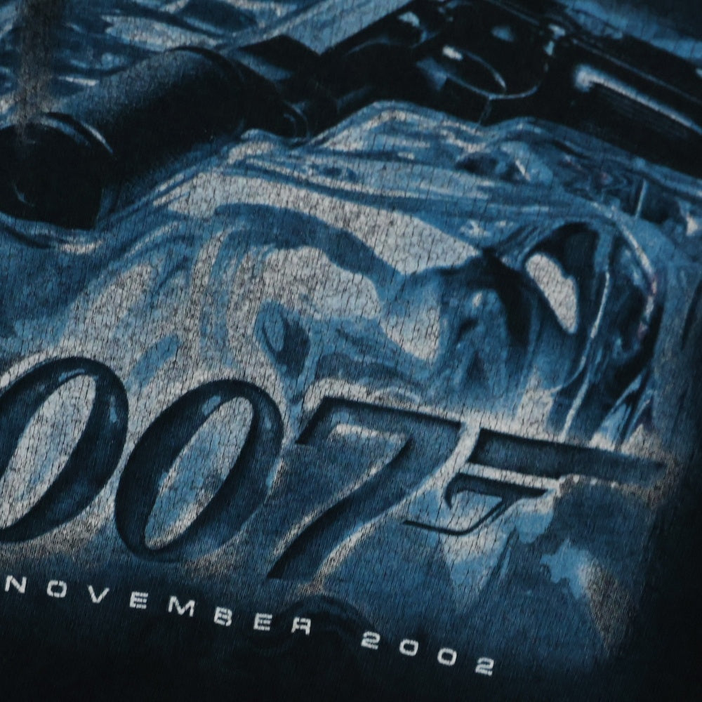 VINTAGE(ヴィンテージ) 00s 007 DIE ANOTHER DAY MOVIE TEE フロント プリント Tシャツ 半袖カットソー ブラック