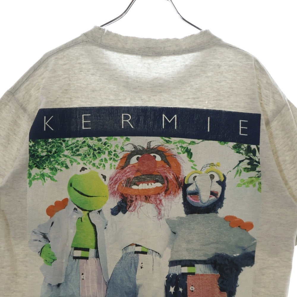 VINTAGE(ヴィンテージ) 90s KERMIE HILFLIPPER カーミー ヒルフリッパー トミー ヒルフィガー ロゴ パロディ Tシャツ 半袖カットソー グレー