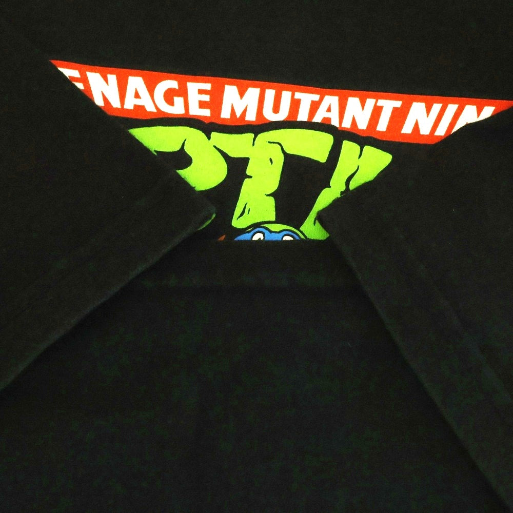 VINTAGE(ヴィンテージ) 00s TURTLES TEENAGE MUTANT NINJA フロントプリント 半袖 Tシャツ カットソー ブラック