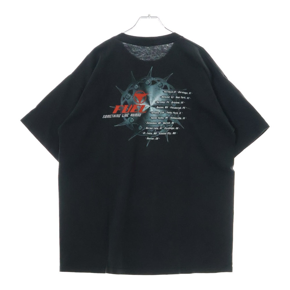 VINTAGE(ヴィンテージ) 00s FUEL SOMETHING LIKE HUMAN 2000 フューエル 両面プリント 半袖 Tシャツ カットソー ブラック
