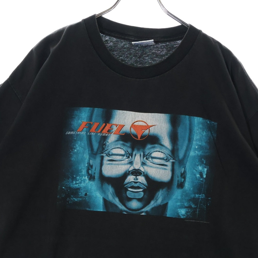 VINTAGE(ヴィンテージ) 00s FUEL SOMETHING LIKE HUMAN 2000 フューエル 両面プリント 半袖 Tシャツ カットソー ブラック