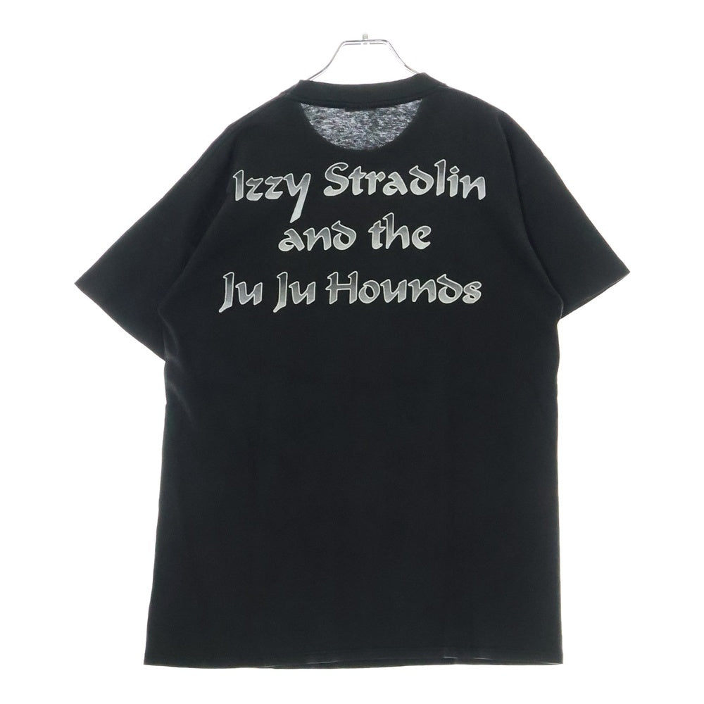 VINTAGE(ヴィンテージ) 90s IZZY STRADLIN UNDER LICENSE TO BROCKUM And The Ju Ju Hound イジー ストラドリン 両面プリント 半袖Tシャツ ブラック