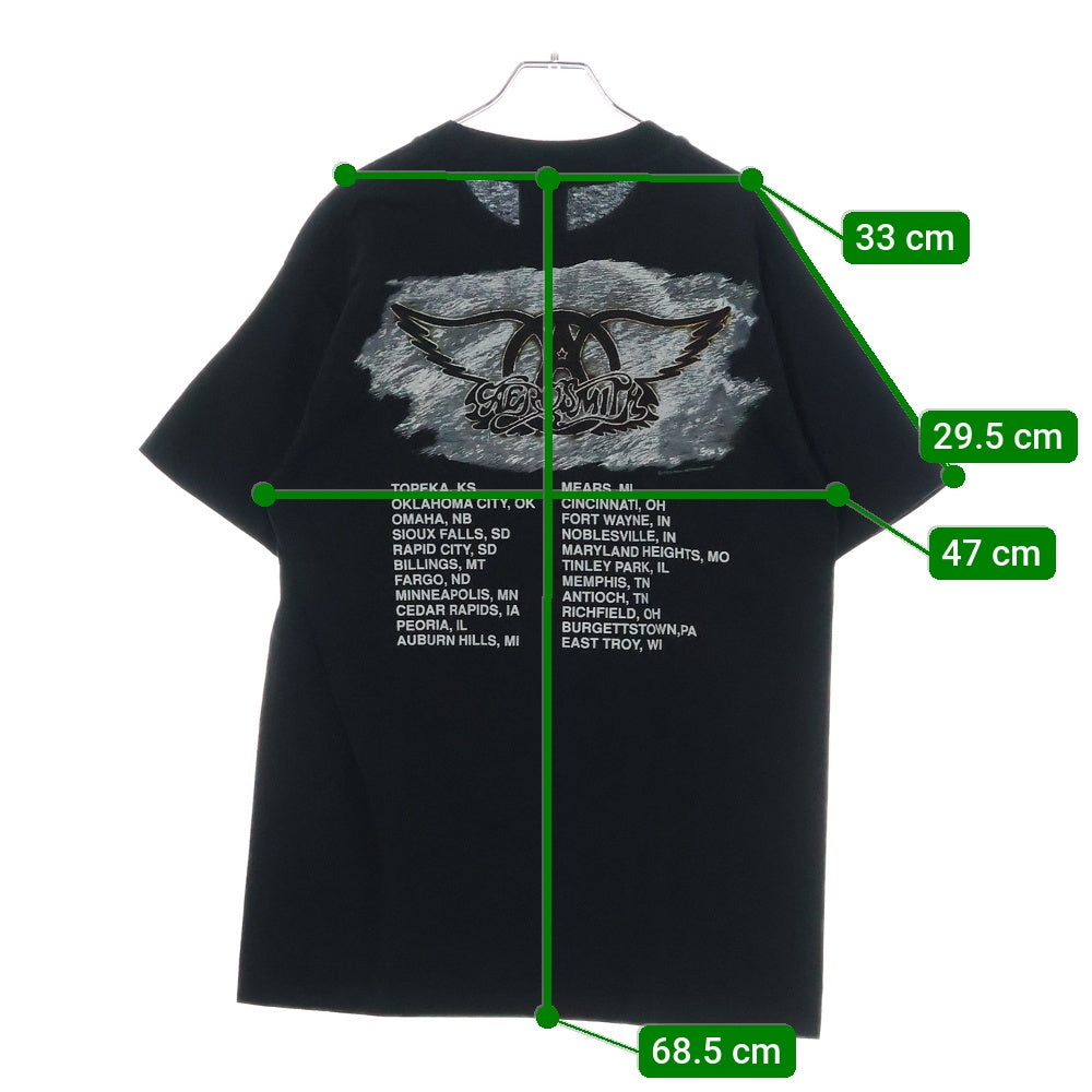 VINTAGE(ヴィンテージ) AEROSMITH GET A GRIP tour エアロスミス ゲット ア グリップ ツアーTシャツ 半袖カットソー ブラック