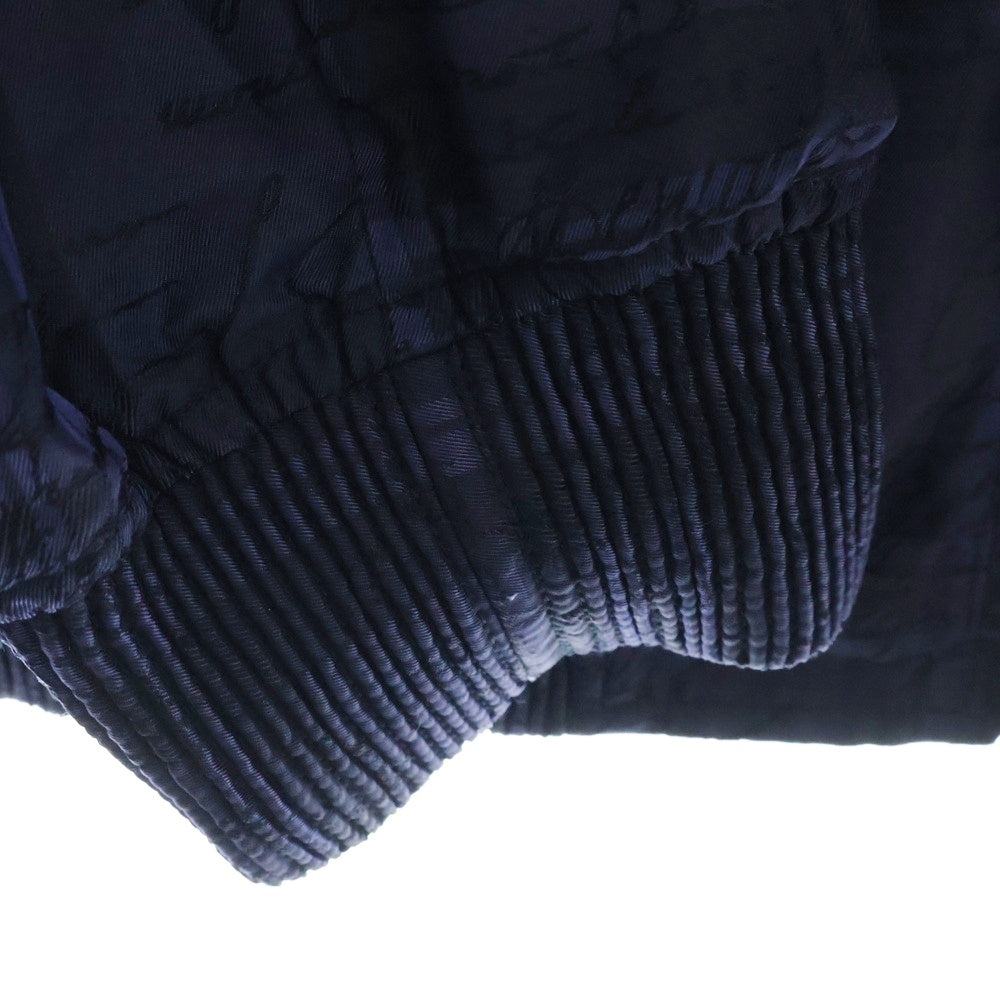 Berluti(ベルルッティ) スクリット カリグラフィー柄 ジップ アップ ナイロン ジャケット ネイビー 208892
