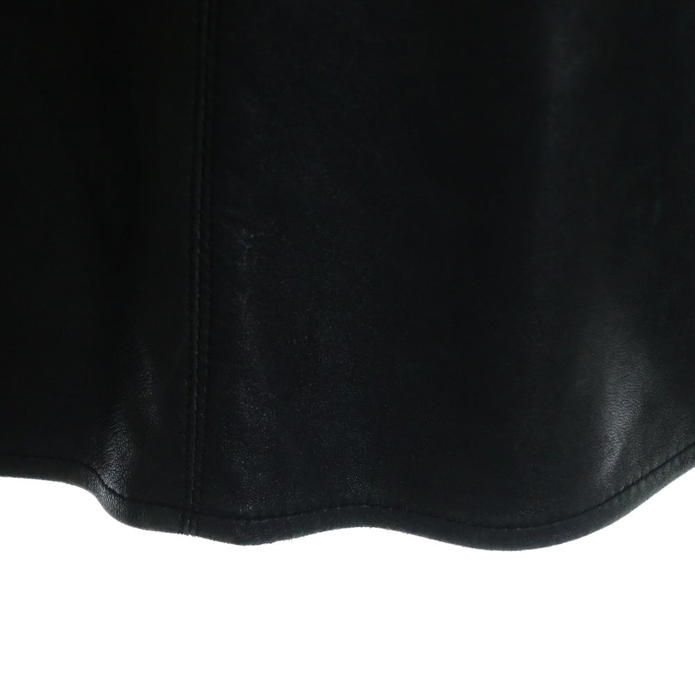 CHROME HEARTS(クロムハーツ) OLD LEATHER SHIRT クロスボール オールド レザー シャツ ブラック