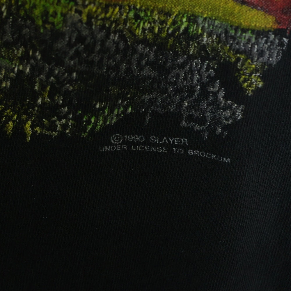 VINTAGE(ヴィンテージ) 90s SLAYYER TOURING IN THE ABTSS 1991 TOUR TEE スレイヤー 両面プリント Tシャツ 半袖カットソー ブラック