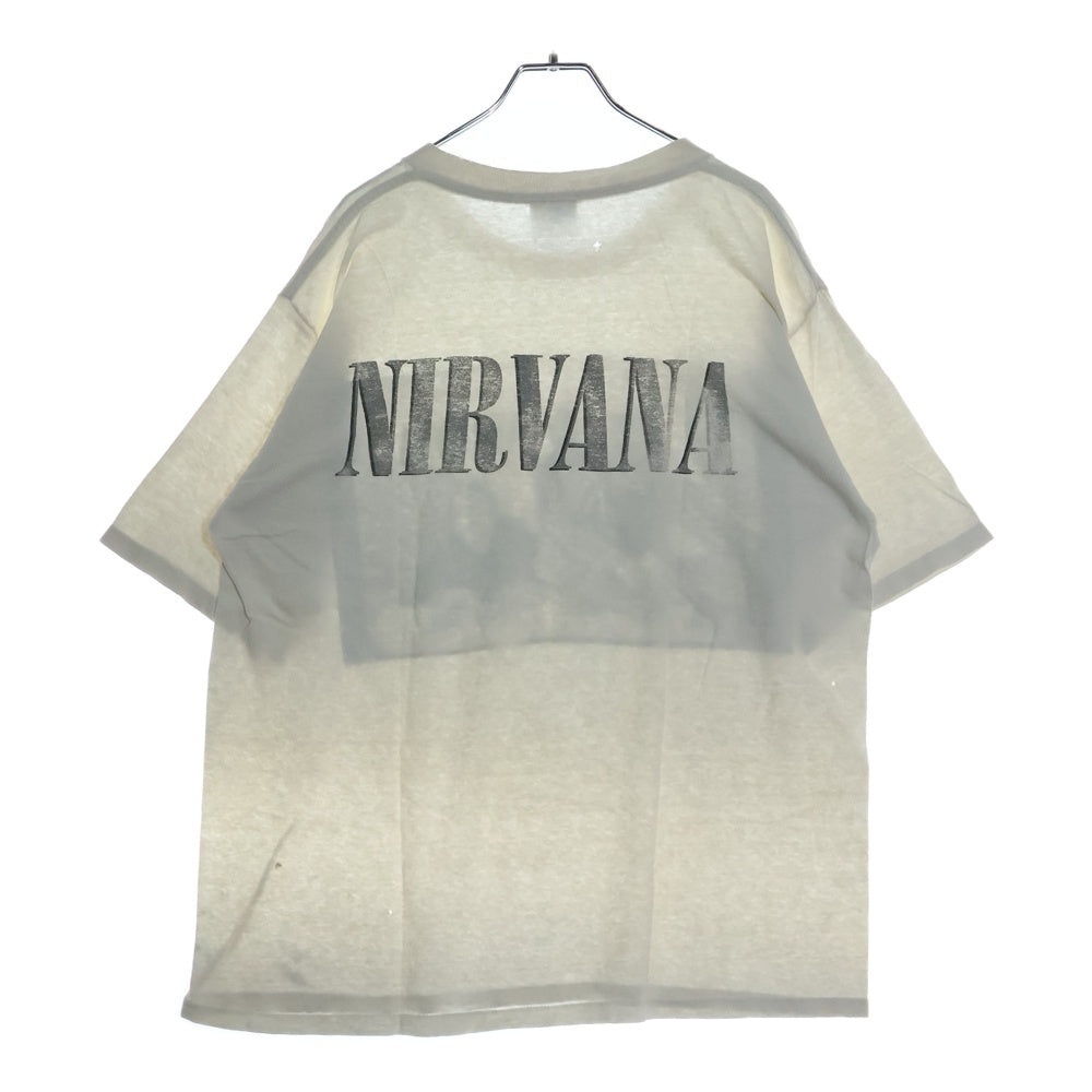 VINTAGE(ヴィンテージ) 90s NIRVANA 1996 PORTRAIT WHITE TEE ニルヴァーナ 両面プリント半袖Tシャツ カットソー ホワイト