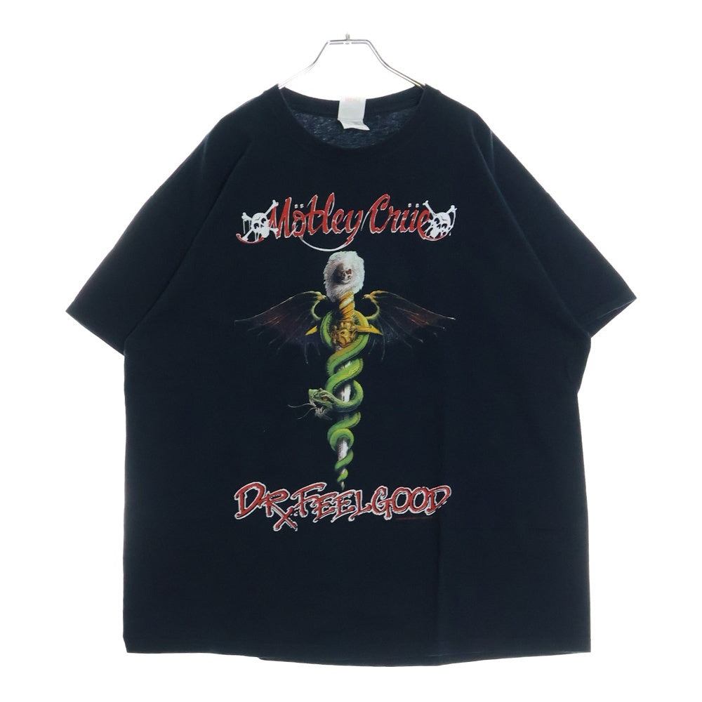 VINTAGE(ヴィンテージ) 90s MOTLEY CRUE THEATRE OF PAIN モトリークルー フロント プリント Tシャツ 半袖カットソーブラック