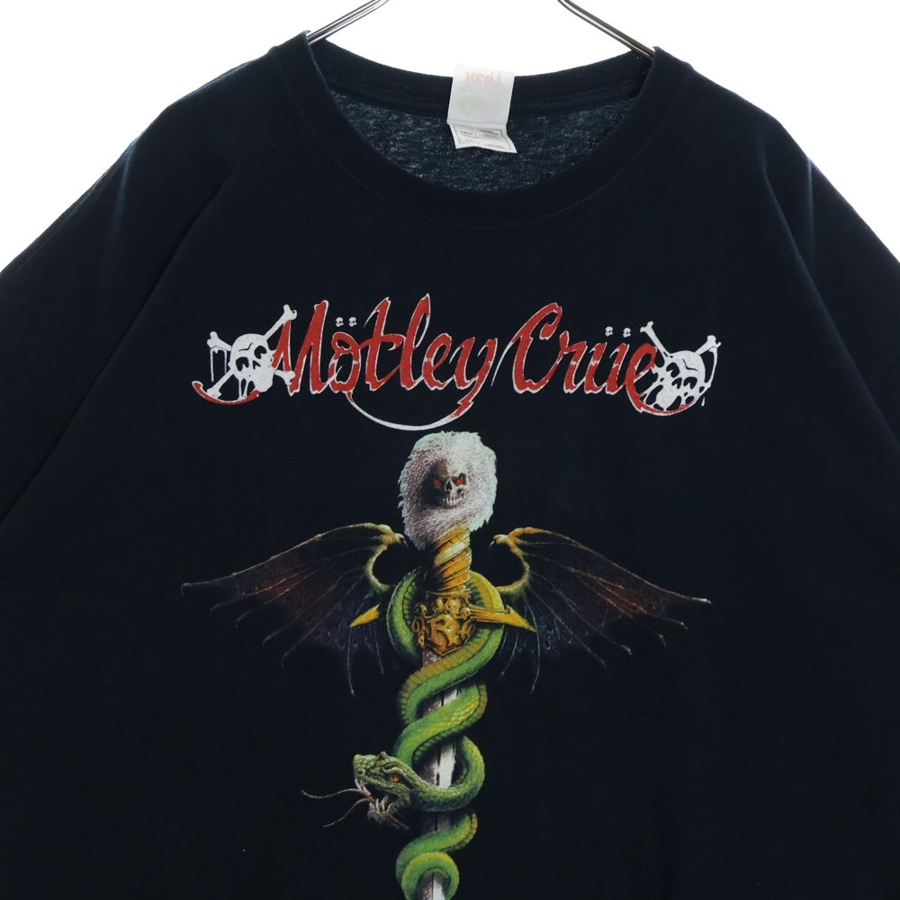 VINTAGE(ヴィンテージ) 90s MOTLEY CRUE THEATRE OF PAIN モトリークルー フロント プリント Tシャツ 半袖カットソーブラック