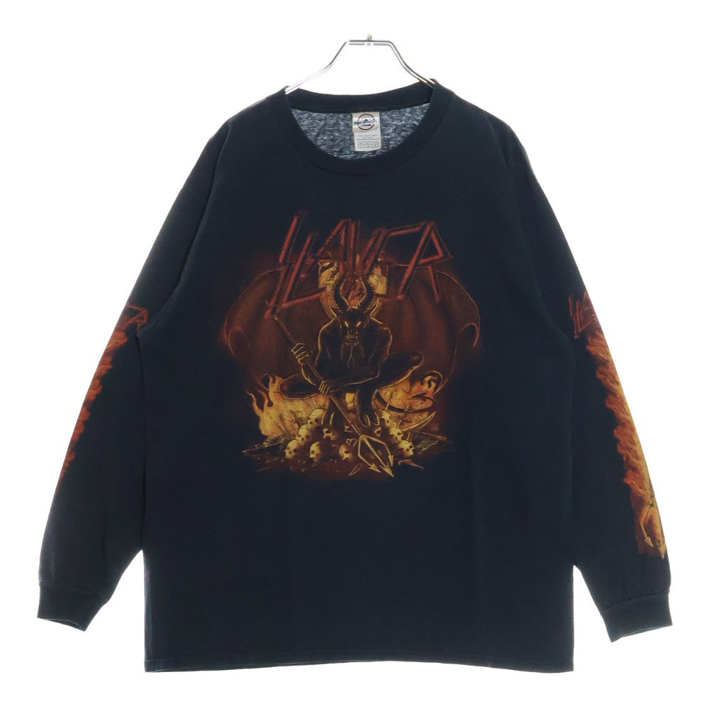 VINTAGE(ヴィンテージ) 00s SLAYER L/S スレイヤーロンT Tシャツ 長袖カットソー ブラック