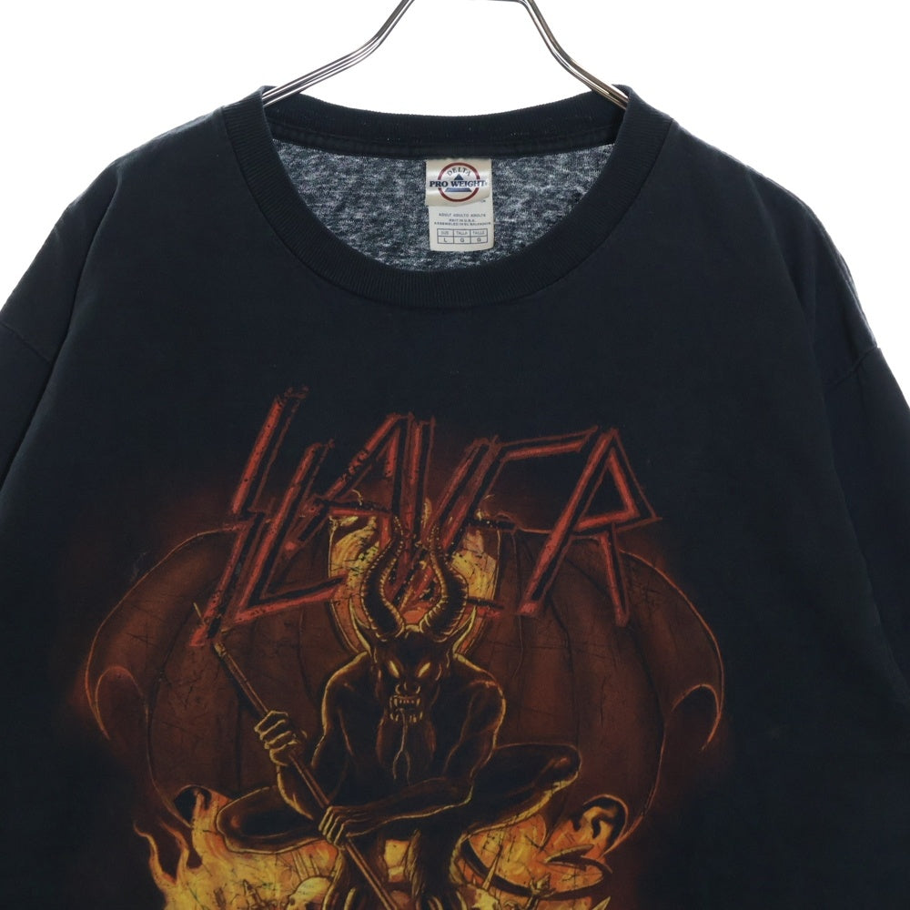 VINTAGE(ヴィンテージ) 00s SLAYER L/S スレイヤーロンT Tシャツ 長袖カットソー ブラック