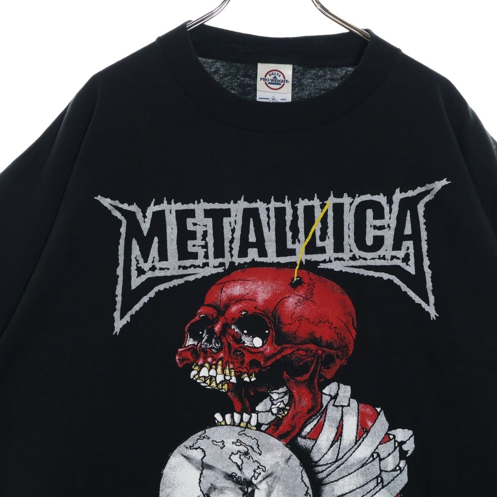 VINTAGE(ヴィンテージ) 00s METALLICA PUSHEAD TOUR 2004 メタリカ パスヘッド ツアー 両面プリント Tシャツ 半袖カットソーブラック
