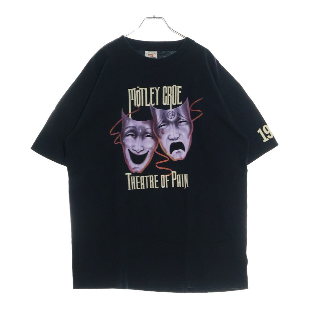 VINTAGE(ヴィンテージ) 00s MOTLEY CRUE DR. FEELGOOD TOUR Y2K モトリークルー フロント プリント Tシャツ 半袖カットソーブラック