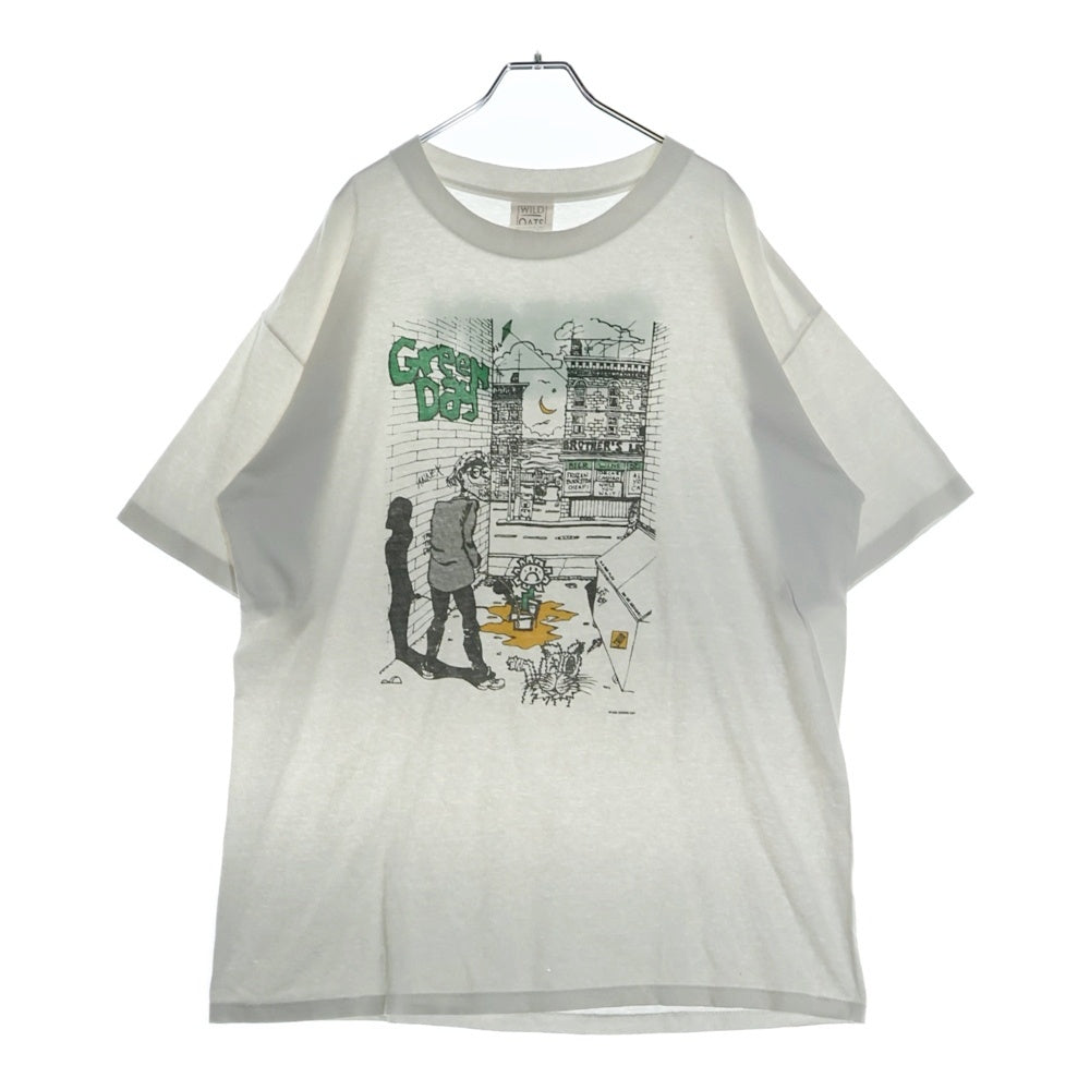 VINTAGE(ヴィンテージ) 90s GREEN DAY グリーンデイ 両面プリント Tシャツ 半袖カットソー ホワイト