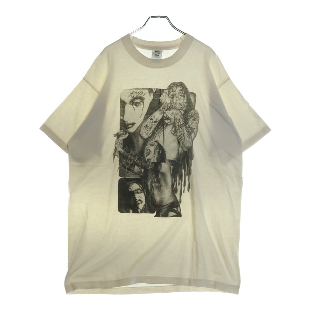 VINTAGE(ヴィンテージ) 90s MARILYN MANSON BOOLEG マリリンマンソン ブートレグ Tシャツ 半袖カットソー ホワイト