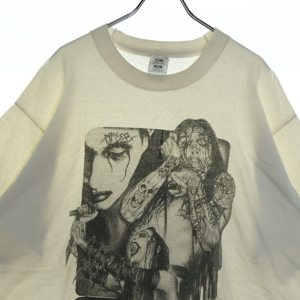 VINTAGE(ヴィンテージ) 90s MARILYN MANSON BOOLEG マリリンマンソン ブートレグ Tシャツ 半袖カットソー ホワイト