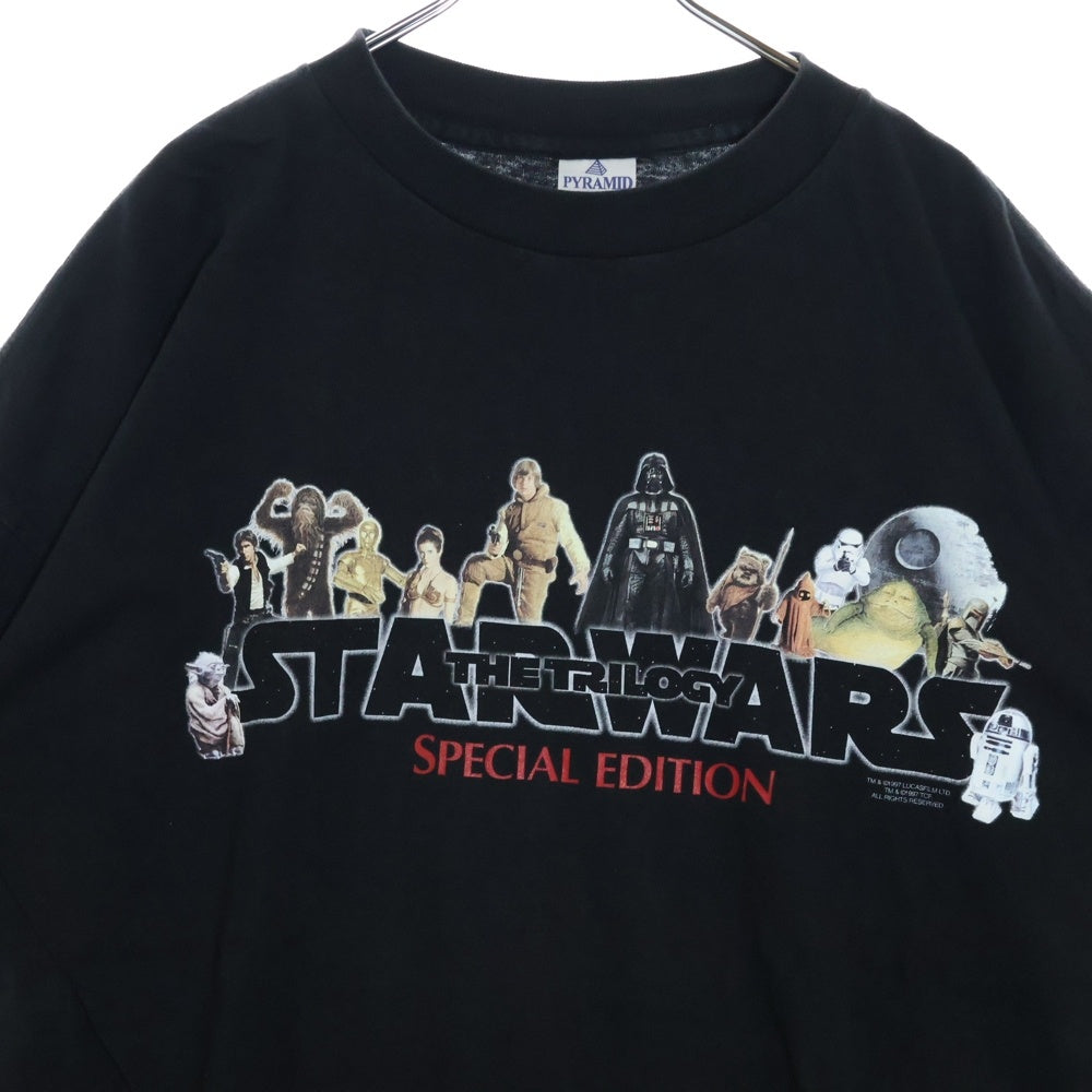 VINTAGE(ヴィンテージ) 90-00s STAR WARS The Trilogy 1997 Special Edition TEE スターウォーズ 両面プリント半袖Tシャツ カットソー ブラック