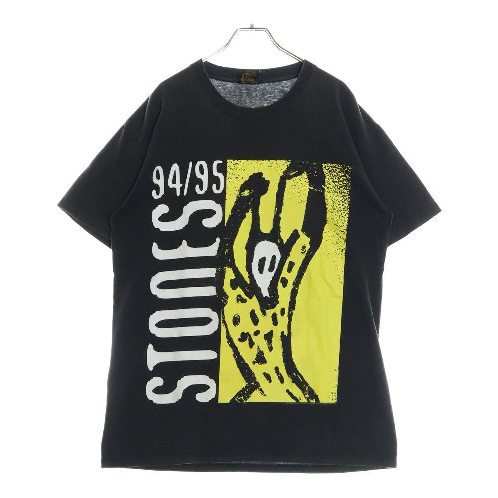 VINTAGE(ヴィンテージ) 90s THE ROLLING STONES VOODOO LOUNGE WORLD TOUR 94/95 TEE ザ ローリングストーンズ 両面プリント半袖Tシャツ カットソー ブラック