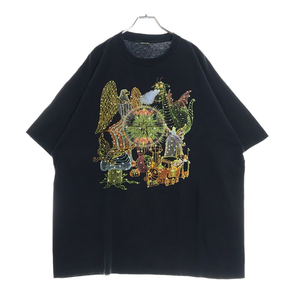 VINTAGE(ヴィンテージ) 90s Disney Electrical Parade TEE ディズニーランド エレクトリカルパレード フロントプリント半袖Tシャツ カットソー ブラック