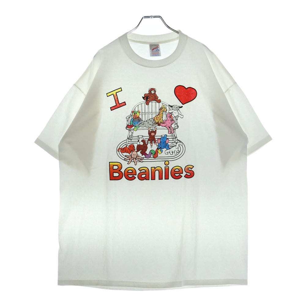 VINTAGE(ヴィンテージ) 00s 1997 I Love Beanies TEE フロントプリント半袖Tシャツ カットソー ホワイト