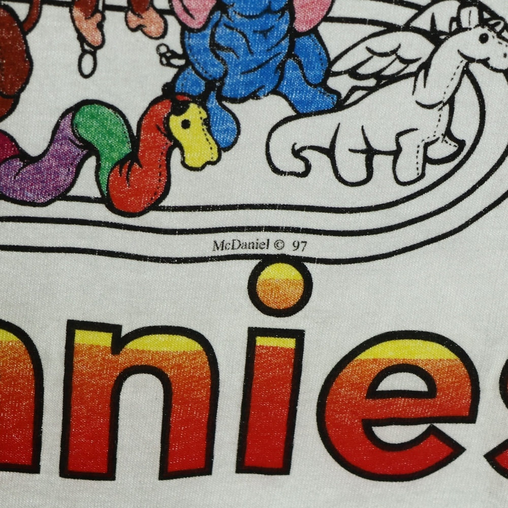 VINTAGE(ヴィンテージ) 00s 1997 I Love Beanies TEE フロントプリント半袖Tシャツ カットソー ホワイト